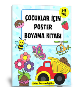 Çocuklar İçin Poster Boyama Kitabı