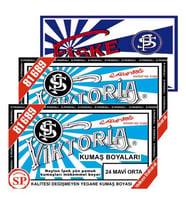 Viktoria Kumaş Boyası Orta Mavi 2Pk+Fiske Sabitleme 1Pk