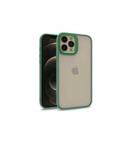 Apple iPhone 12 Pro Max Uyumlu Kılıf Zore Flora Kapak (Açık Yeşil)