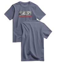 Unisex Kısa Kollu Falastinian ve Zincirli Gözler Baskılı Tişört S - 2xl T300029 (Koyu Gri)