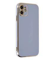 iPhone 12 Kılıf Volet Silikon - Mavi