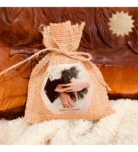 Kişiye Özel Jüt Kese Düğün Nişan Doğum Günü Özel Gün Tasarımlı Kese