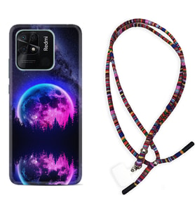 Xiaomi Poco X3 Pro M4 Pro X4 Pro C40 10C Kılıf Boyun Asklı Rasta Silikon Star Planet 1652