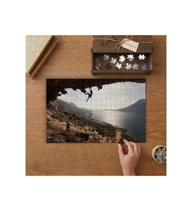 Kalymnos Adası Tasarımı 240 parça Ahşap Puzzle Ahşap Kutuda MP08029