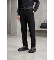Luciano Bellini 26K-ALFA5409 Erkek Hakiki Deri Casual Ayakkabı Siyah