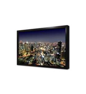 New York Gece Çerçeveli Mdf Tablo