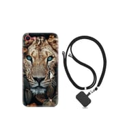 Apple Iphone Se 2020 Se 2020 Kılıf Desenli Silikon Boyun Askılı Flowers Leon 2 1342