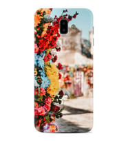 Samsung Galaxy J6 Plus Kılıf Desenli Gerçek Çiçekler 1743
