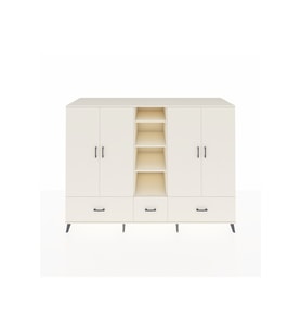 Kronos Dolap 12 Raflı 3 Çekmeceli 4 Kapaklı 220x59x163 Aytaşı-Aytaşı