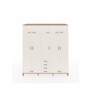 Kronos Dolap 6 Raflı 6 Çekmeceli 4 Askılı 220x59x243 Çam-Aytaşı/Aytaşı