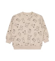 Civil Baby Kontür Ayı Empirme 6-18 Ay Sweatshirt - Mavi (Taş)