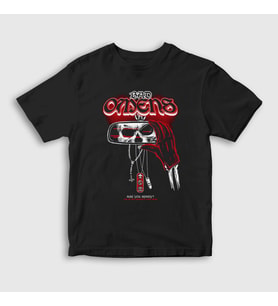 Presmono Unisex Çocuk Siyah Driver Rock Müzik Bad Omens T-Shirt 489932tt