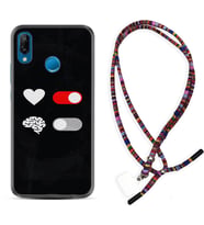 Huawei P20 Lite Mate 10 20 Lite Pro P40 Lite KılıfBoyun Asklı Rasta Silikon Love Brain 1722