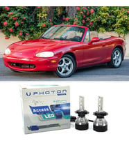 Mazda MX5 Led Xenon Uzun + Kısa Far Ampulü H4 Access Yeni Seri Beyaz