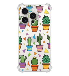 PrintiFy Apple iPhone 15 Pro Water Color 4 Şeffaf Köşe ve Kamera Korumalı Korumalı Antişok Kılıf