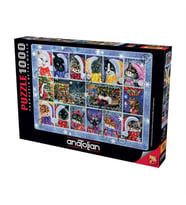 Anatolian Puzzle 1000 Parça Yeni Yıl Kedileri 1103