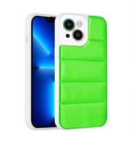 Uyumlu Model Apple iPhone 13 Kılıf Airbagli Renkli Kapak (Yeşil)