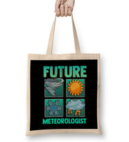 Funny Future Meteorologist Tornado Storm Weather Bez Çanta Uzun Saplı