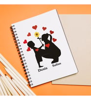 Anne Kız Tasarımlı Defter Kişiye Özel