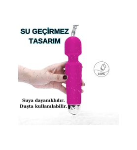 Şarjlı 20 Modlu Şarjlı Su Geçirmez Titreşimli Dildo Vajinal Ve Vibratör Masaj Aleti