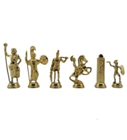  (Sadece Satranç Taşı İsteyene) Gifthome, Battal, Metal, Parlak, Yunan Figürlü Satranç Taşı (Çok Renkli)
