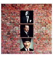 Cakatablo Atatürk Baskılı  3-Parça MDF Tablo