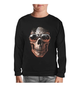 Kuru Kafa Siyah Çocuk Sweatshirt