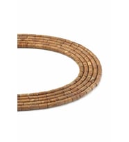 Ağaç Jasper Doğal Taş Parlak Silindir Kesim 3x6mm Dizi [AA]