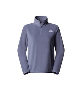 The North Face W Glacier Fleece 1/4 Zip Jacket Kadın Outdoor Çeyrek Fermuarlı Polar Üst NF0A8D2JBTR1 Mavi