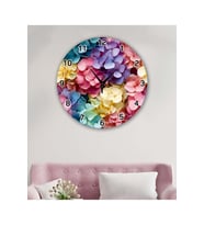 bilge Tasarım retro Duvar Saati 35 x 35 CM (Karışık)