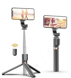 Pro K8 Selfie Çubuğu -130 Cm Uzaktan Kumandalı Genişletilebilir Selfie Çubuğu ve Tripod 2 In 1 Stick
