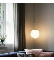 Rsylight Rustik Dekoratif Metal Modern Eskitme Kaplama Opal Camlı Tekli  Avize