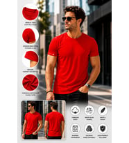 LUXIC CORE unisex Basic Tişört %100 Pamuk Bisiklet Yaka Rahat Kesim