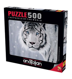 Anatolian Puzzle 500 Parça Beyaz Kaplan 3613
