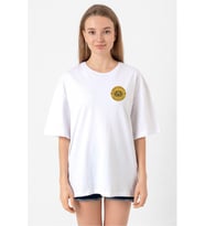 He Man Grayskull Brewing Co Logo Beyaz Kadın Oversize Tshirt