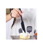 Isıya Dayanıklı Silikon Pasta Spatulası Siyah
