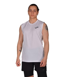 Joma Sprint-Beyaz Pamuklu Kolsuz Erkek Tshirt - 4231114