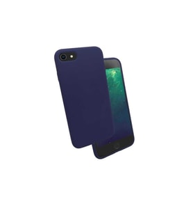 Apple iPhone SE 2022 Uyumlu Kılıf Zore Silk Silikon (Lacivert)