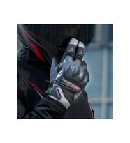 Motosiklet Kışlık Eldiven Waterproof Oxford ve Deri Kumaş Premium Motor Korumalı Eldiveni Red