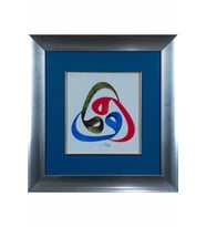 İslami Tablo 44x46 cm Tıpkı Basım Hat Sanatı Dekoratif Çerçeveli ''3'lü Vav ''