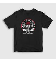Presmono Unisex Çocuk Siyah Gym Yujiro Hanma Anime Baki T-Shirt 402922tt
