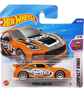 Hot Wheels - Toyota Gr86 Cup - Compact Kings 1/10 - Hyx23 - Short Card - Bridgestone - Sparco - Matt (Çok Renkli)