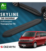 S-Dizayn VW Transporter T6 Kısa Şase Skyline Siyah Yan Basamak 213 Cm 2015-2019 A+ Kalite
