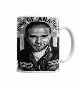 Sons of Anarchy President Jax Teller   Kupa Bardak Porselen