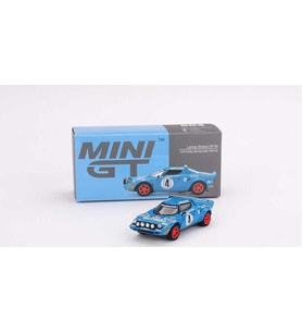 Mini Gt 504 Lancia Stratos HF #4 1979 Rally MonteCarlo Winner Model Araba