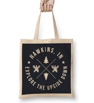 Stranger Things Explore The Upside Down Bez Çanta Uzun Saplı