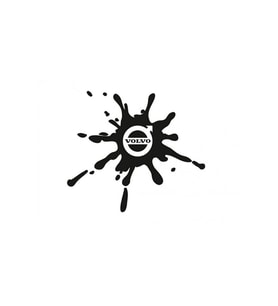 Volvo Damla Görünümlü Sticker Yakıt Deposu Depo Kapağı Sticker 2 Adet 12*10 Cm