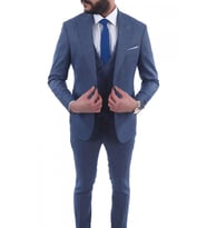Jan Carlucci Slimfit Yelekli Drop 6 Takım (Lacivert)