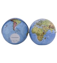 GÜRBÜZ MİNİ GLOBE BANK FİZİKİ KÜRE KUMBARA 10 CM