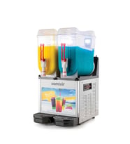 Samixir SLUSH24.IA Slush Twin Allure, Granita, Meyve Suyu Dispenseri, 12+12 L, İnox